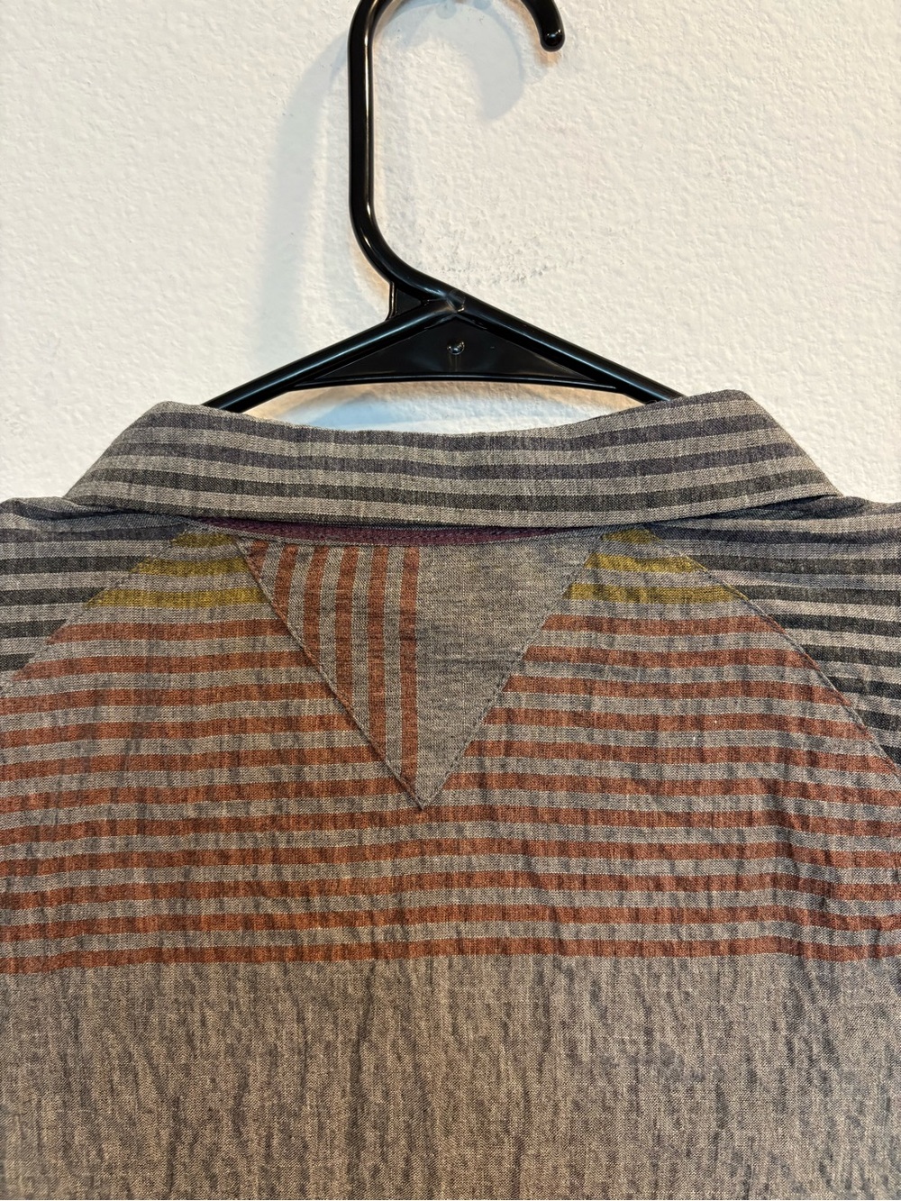 Sita Murt Striped Tunic Dress size 38 Multicolor Linen Blend Boho Button Down - Picture 8 of 9